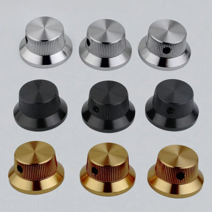 Hat Type Aluminum Alloy Control Knob Dia. 6mm for Guitar & Bass | Guyker