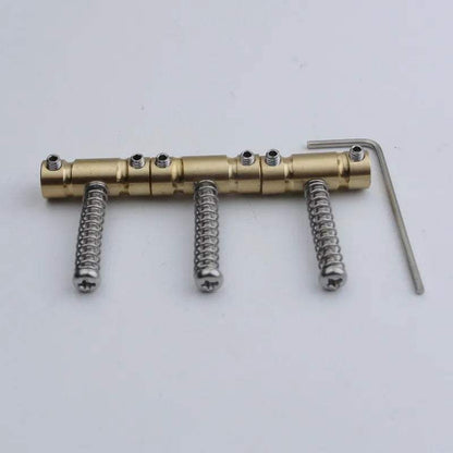 3 pcs In-Tune Guitar Bridge Saddles Brass Material Well 10.8 mm String Spacing  For TL Guitar
