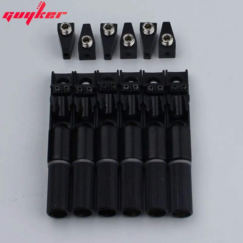 Guyker Single String Fan Guitar Bridge – Headless Fixed Fanned Bridges Set - Guyker