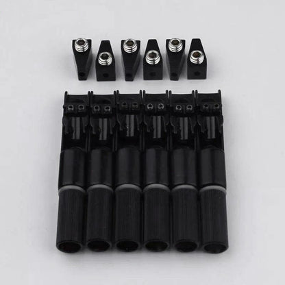 Guyker Single String Fan Guitar Bridge – Headless Fixed Fanned Bridges Set