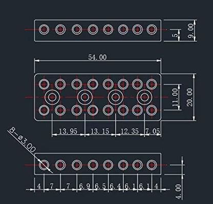 Headless Guitar String Lock Nut for 6 7 8 String Guitars Guyker 