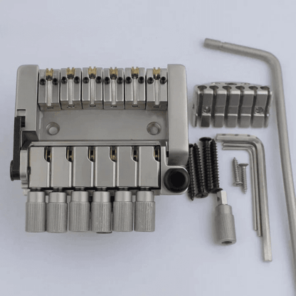 Headless Guitar Tremolo Bridge – 6-String Roller Zinc Alloy | Guyker