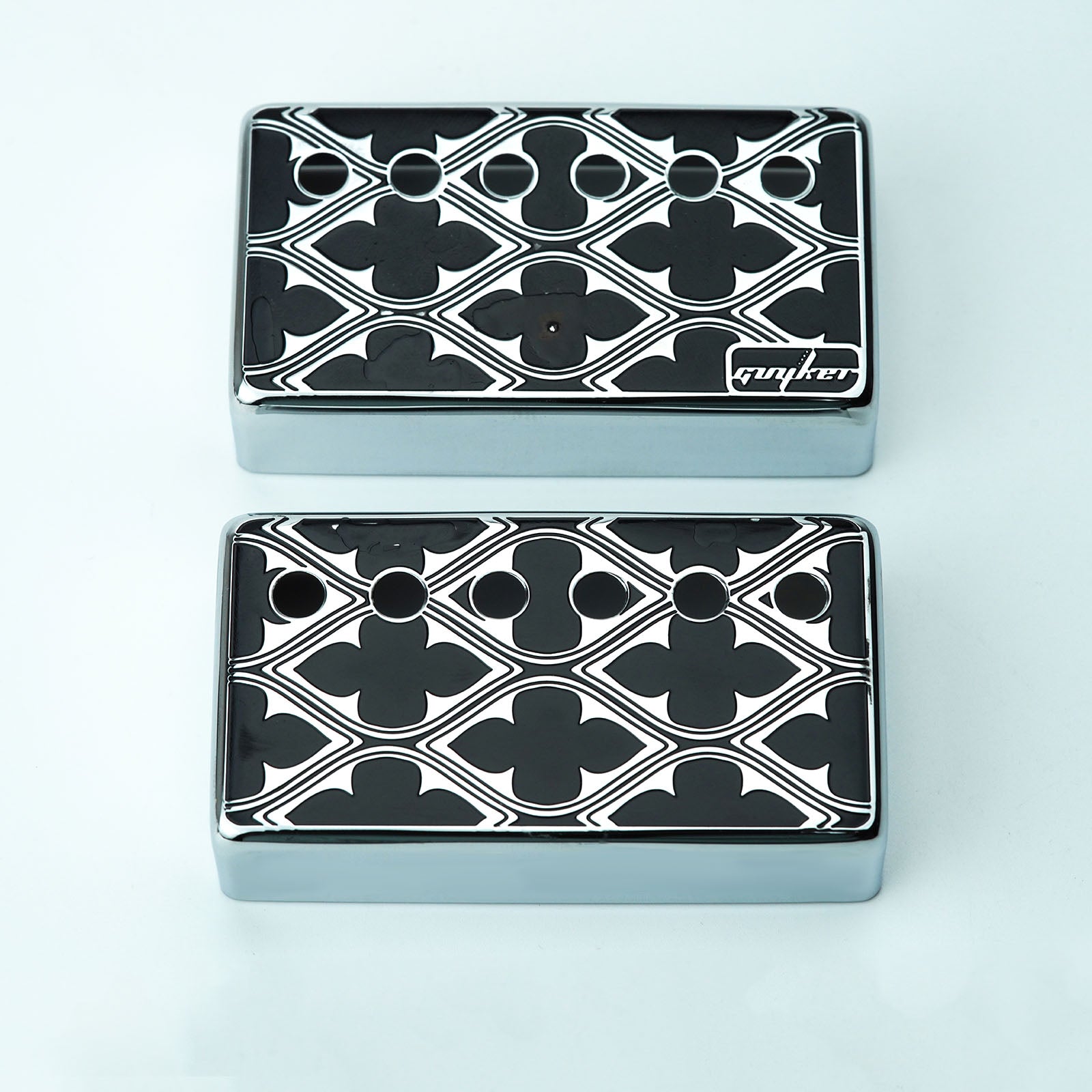 Humbucker Pickup Covers Cupronickel Cool Design 50/52MM | Guyker