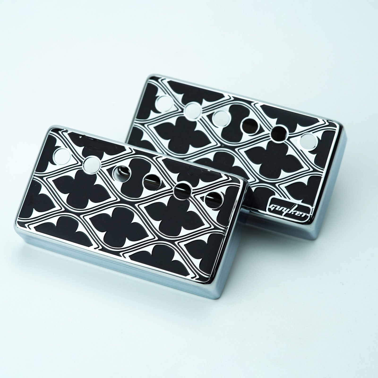 Humbucker Pickup Covers Cupronickel Cool Design 50/52MM | Guyker