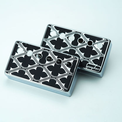 Humbucker Pickup Covers Cupronickel Cool Design 50/52MM | Guyker