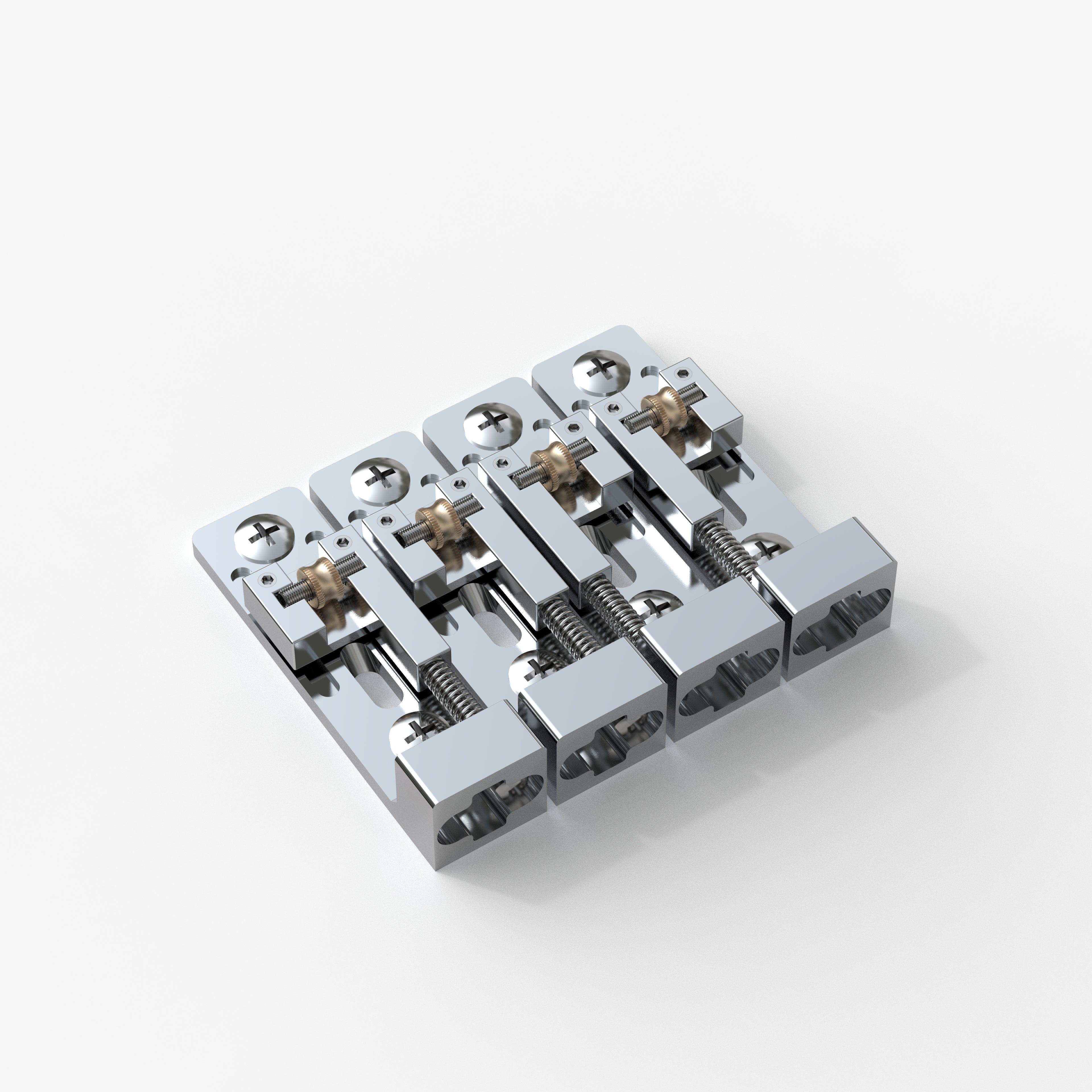 Individual Roller Bridge for 4/5-String Electric Bass Guyker