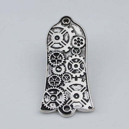 Guyker 2/3Hole Zinc Alloy Truss Rod Cover with Three Patterns for LP Style Guitars