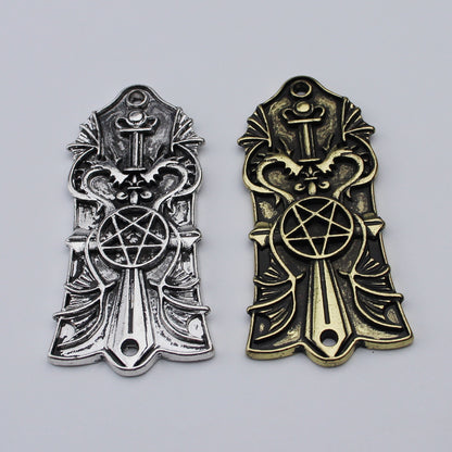 Guyker 2/3Hole Zinc Alloy Truss Rod Cover with Three Patterns for LP Style Guitars