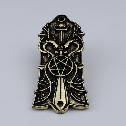Guyker 2/3Hole Zinc Alloy Truss Rod Cover with Three Patterns for LP Style Guitars