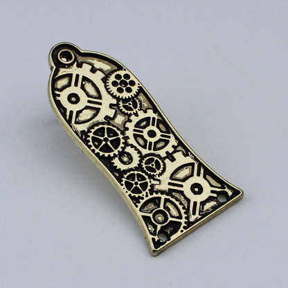 Guyker 2/3Hole Zinc Alloy Truss Rod Cover with Three Patterns for LP Style Guitars