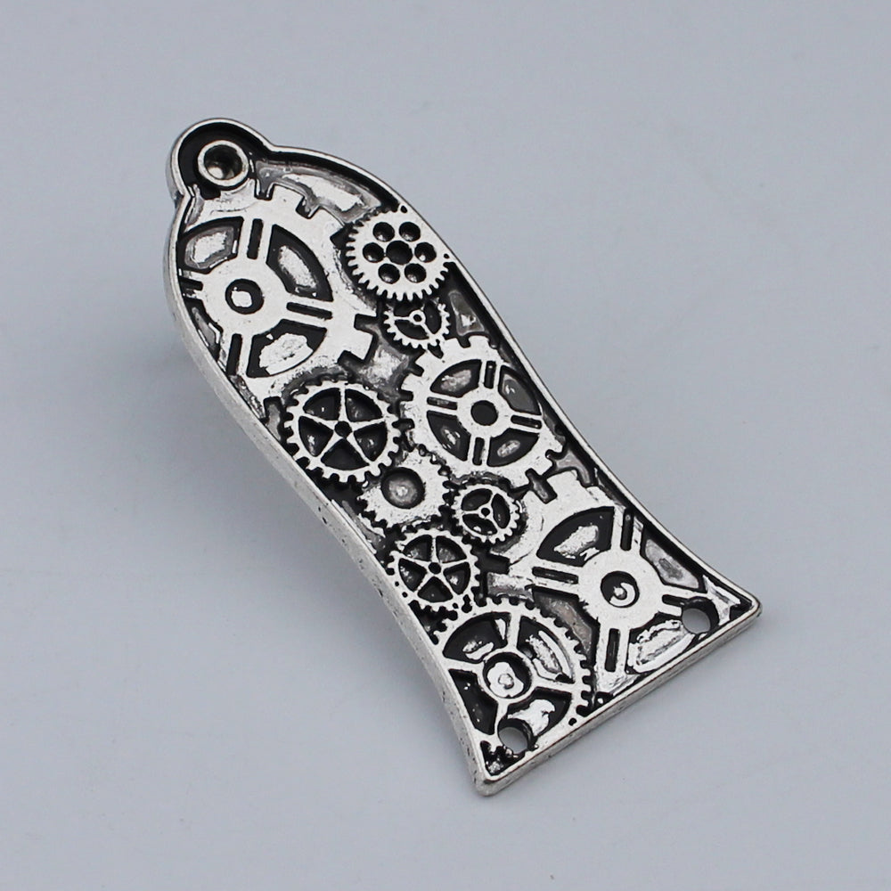 Guyker 2/3Hole Zinc Alloy Truss Rod Cover with Three Patterns for LP Style Guitars