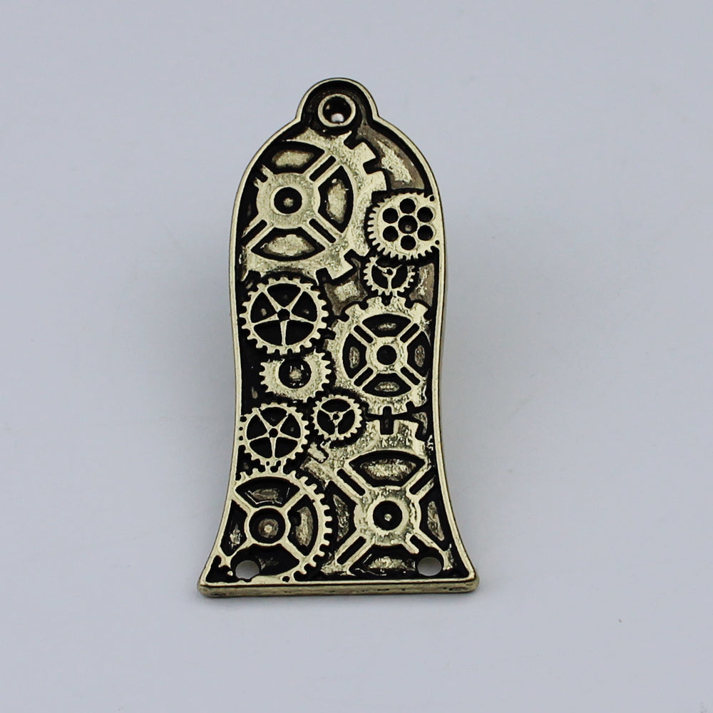 Guyker 2/3Hole Zinc Alloy Truss Rod Cover with Three Patterns for LP Style Guitars