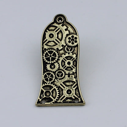 Guyker 2/3Hole Zinc Alloy Truss Rod Cover with Three Patterns for LP Style Guitars