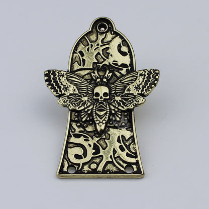 Guyker 2/3Hole Zinc Alloy Truss Rod Cover with Three Patterns for LP Style Guitars