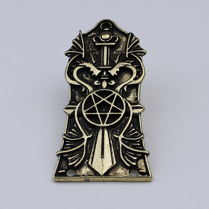 Guyker 2/3Hole Zinc Alloy Truss Rod Cover with Three Patterns for LP Style Guitars