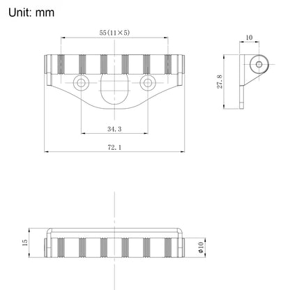 Guyker JAZZ Tremolo Buzz Stop Roller Attachment for Jazzmaster