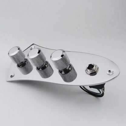 Jazz Bass Preamp Control Plate with Knobs and Jack | Guyker