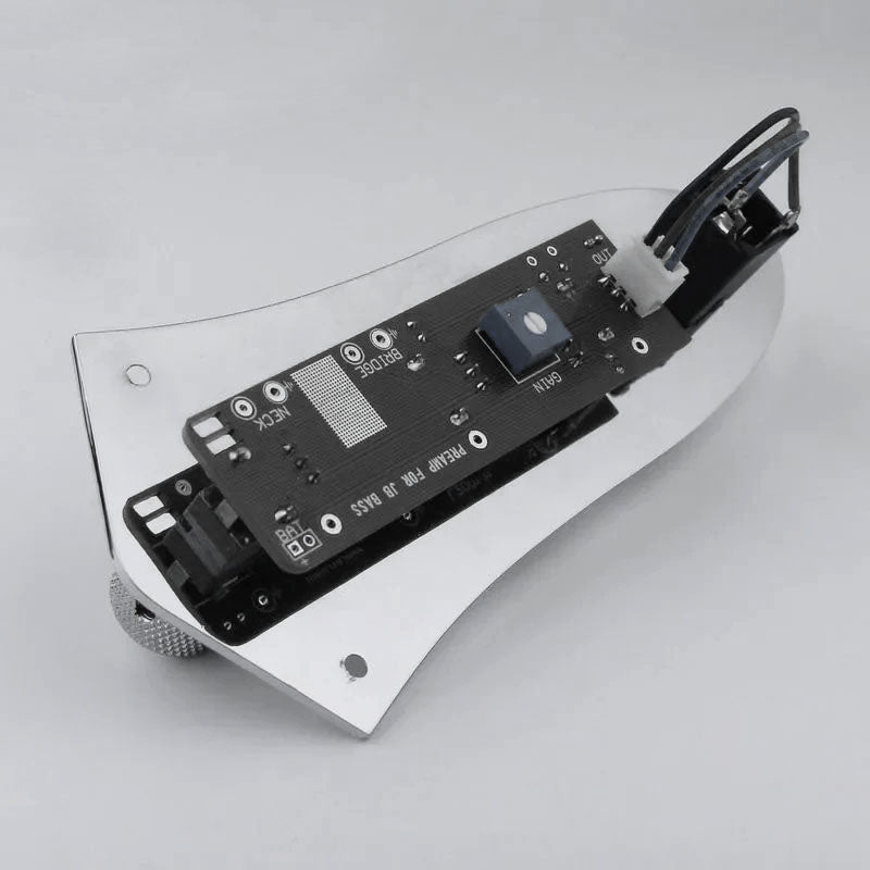 Jazz Bass Preamp Control Plate with Knobs and Jack | Guyker
