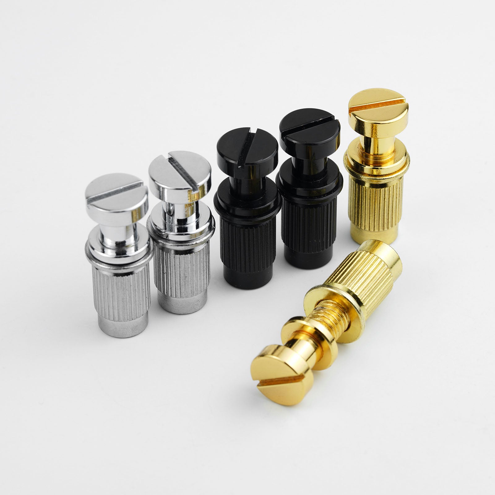 Guyker LZ004 Adjustable Stop Tailpiece Studs & Bushings Set for LP-Style Guitar