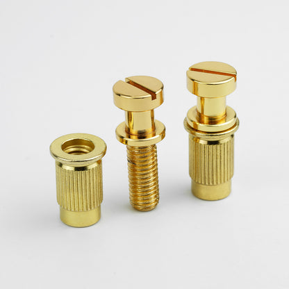 Guyker LZ004 Adjustable Stop Tailpiece Studs & Bushings Set for LP-Style Guitar