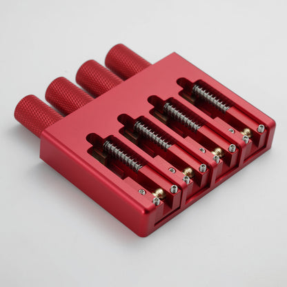 Lightweight CNC Aluminum Alloy Headless Bass Bridge with Brass Saddles Guyker