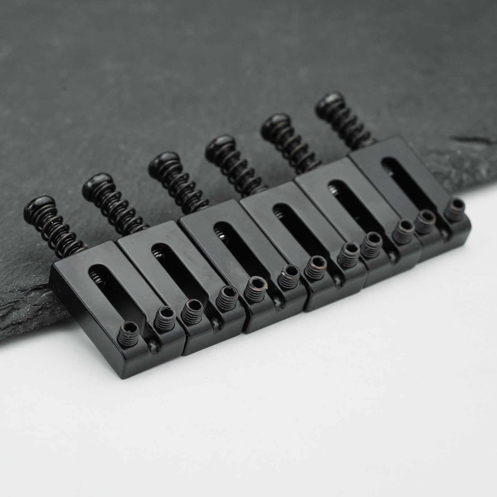 Guyker Stainless Steel Guitar Bridge Saddles – 10.5mm / 10.8mm String Spacing MA001