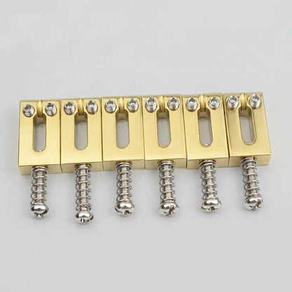 Guyker MA003 Brass Guitar Tremolo Bridge Saddles 10.5mm / 10.8mm