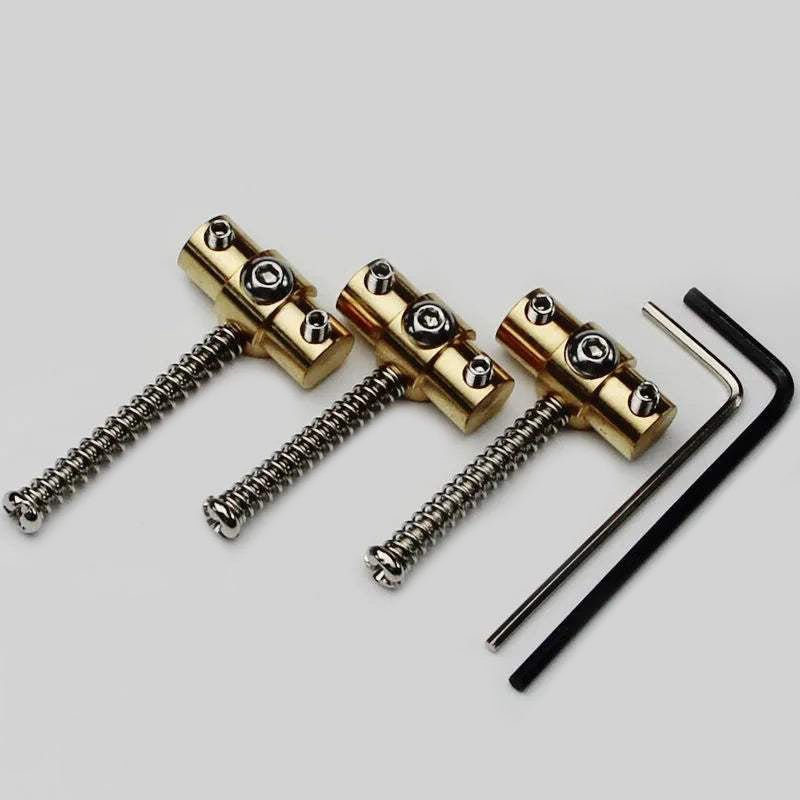 BRASS SWIVEL Guitar Bridge Saddles with Wrench for TL Electric Guitar