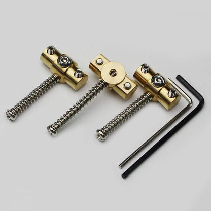 BRASS SWIVEL Guitar Bridge Saddles with Wrench for TL Electric Guitar