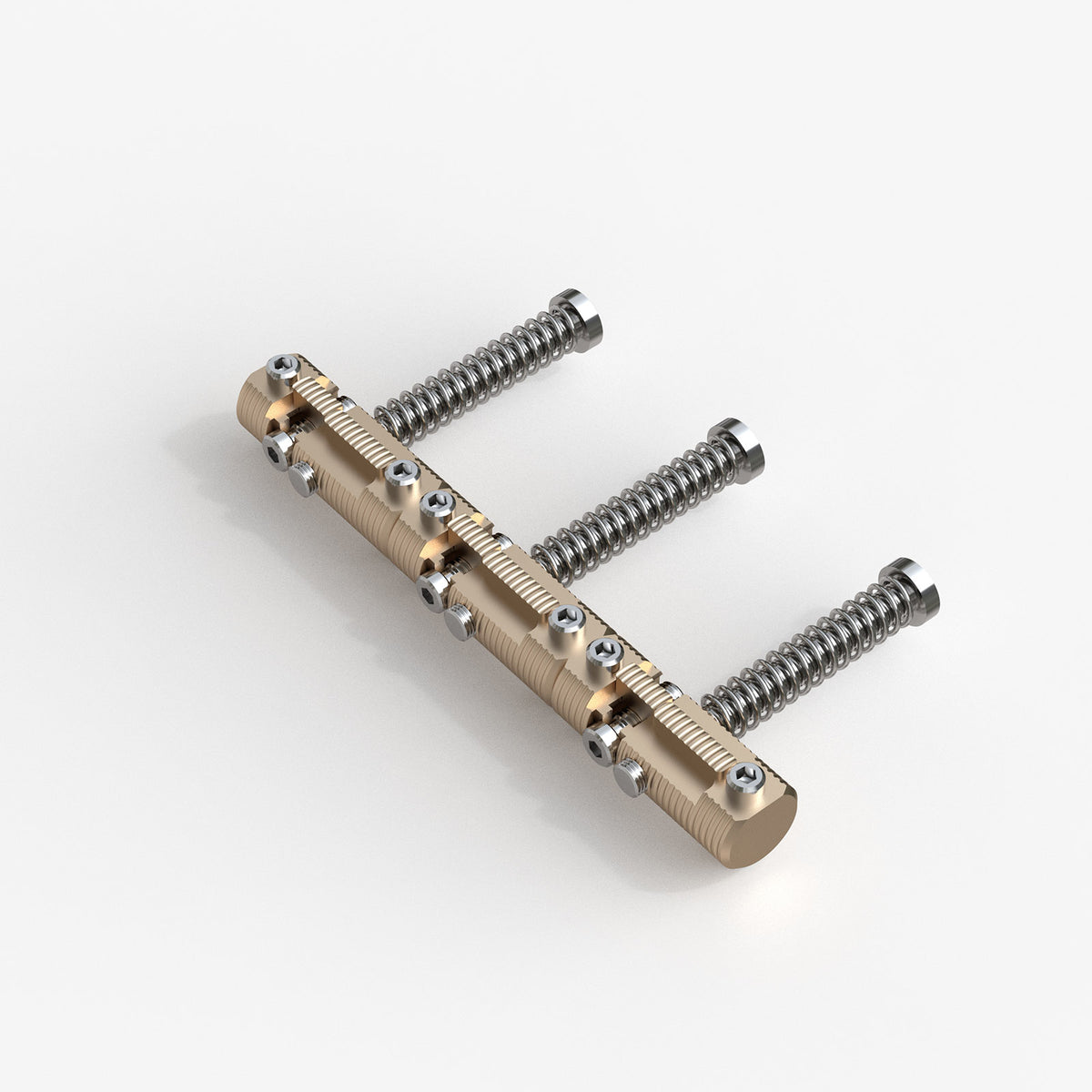 Guyker MZ007 Compensated Brass Barrel Saddles for Tele Style Electric Guitar