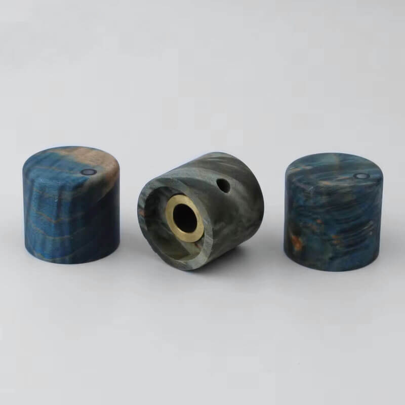 Guyker WK010 Adjustable Natural Wood Brass Shaft Knob Dia. 6mm