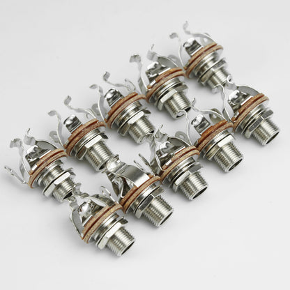 Metal 1/4" Mono Output Metal Jack Socket Guyker