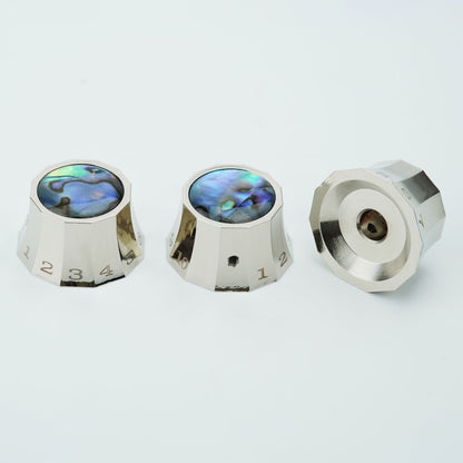 Metal Control Knobs Dia. 6.35mm for Guitar & Bass | Guyker