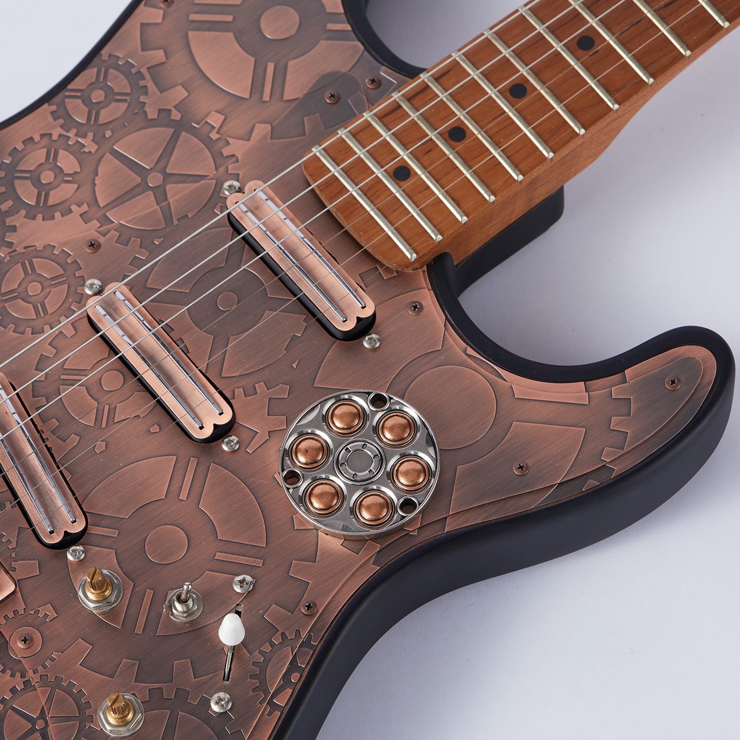  Metal Toggle Switch Back Plate ZiDan Pattern for LP Style | Guyker