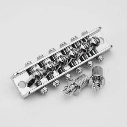 Mosrite Style Roller Bridge 6 String Brass Rollers Zinc Body Guyker