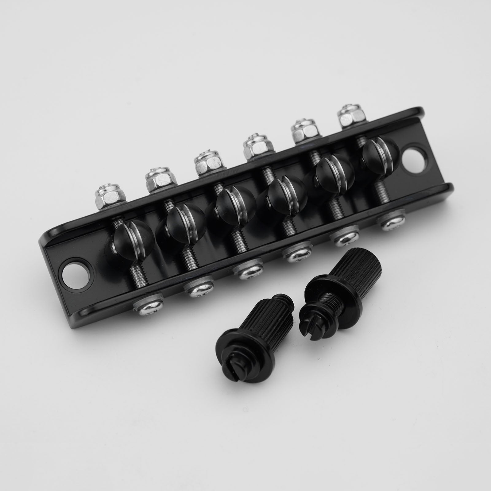 Mosrite Style Roller Bridge 6 String Brass Rollers Zinc Body Guyker