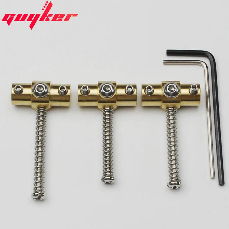 NEW Set of 3 SW3 Gotoh Wilkinson BRASS SWIVEL Guitar Bridge Saddles with Wrench for TL TL Electric Guitar