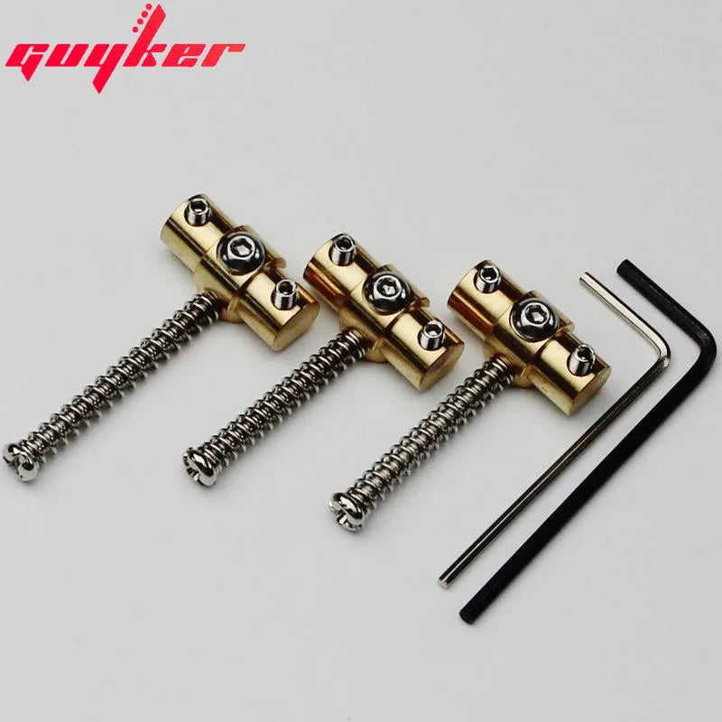 NEW Set of 3 SW3 Gotoh Wilkinson BRASS SWIVEL Guitar Bridge Saddles with Wrench for TL TL Electric Guitar