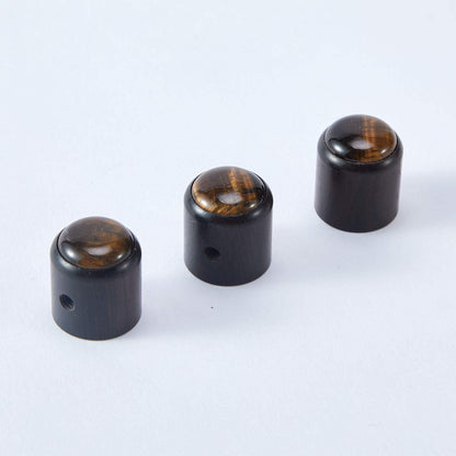 Natural Amethyst Stone Control Knobs Dia. 6mm for Guitar & Bass | Guyker