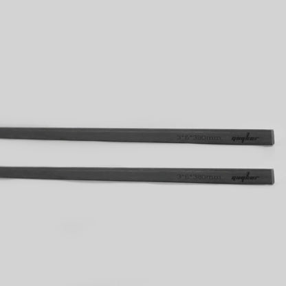 Guyker 2pcs Carbon Fiber Neck Rods 3mmX6mmX380mm/450mm Guitar Guitar Neck Stiffener for Strings Instruments