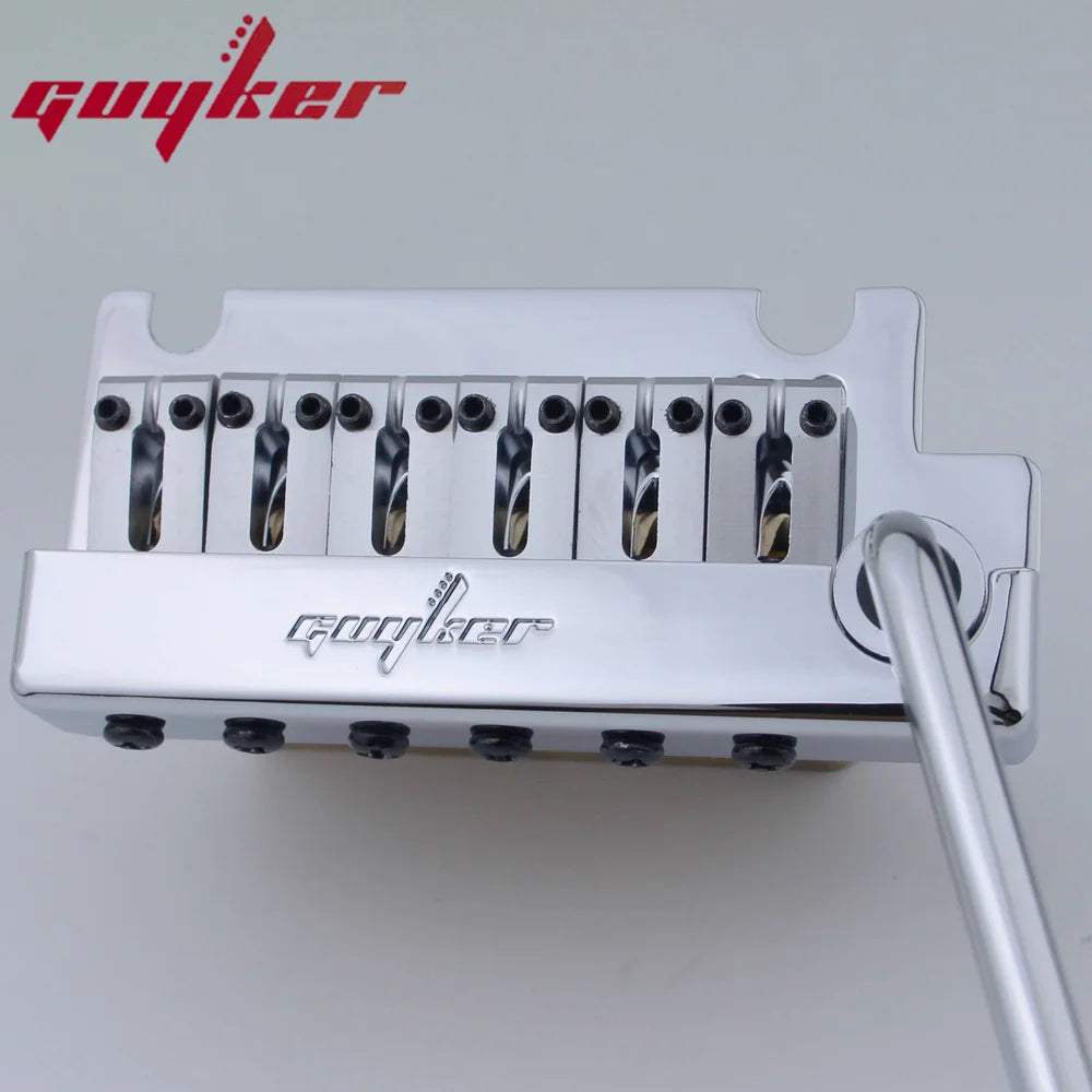 Non-locking 2 Point Guitar Tremolo Bridge with Brass Saddle & Block for FD Strat | Guyker