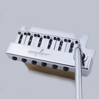 Non-locking 2 Point Guitar Tremolo Bridge with Brass Saddle & Block for FD Strat | Guyker