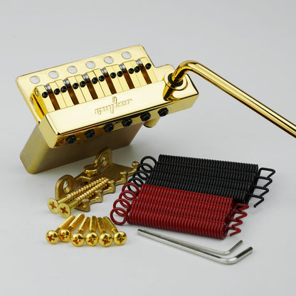 Non-locking 6 Point Guitar Tremolo Bridge 10.8MM with Brass Saddle Brass Block Guyker