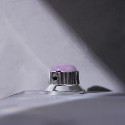 Opal Stone Surface Hat‑Type Metal Control Knobs Dia. 6mm for Electric Guitar & Bass | Guyker