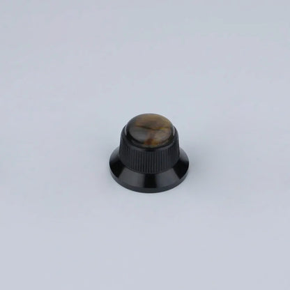 Opal Stone Surface Hat‑Type Metal Control Knobs Dia. 6mm for Electric Guitar & Bass | Guyker