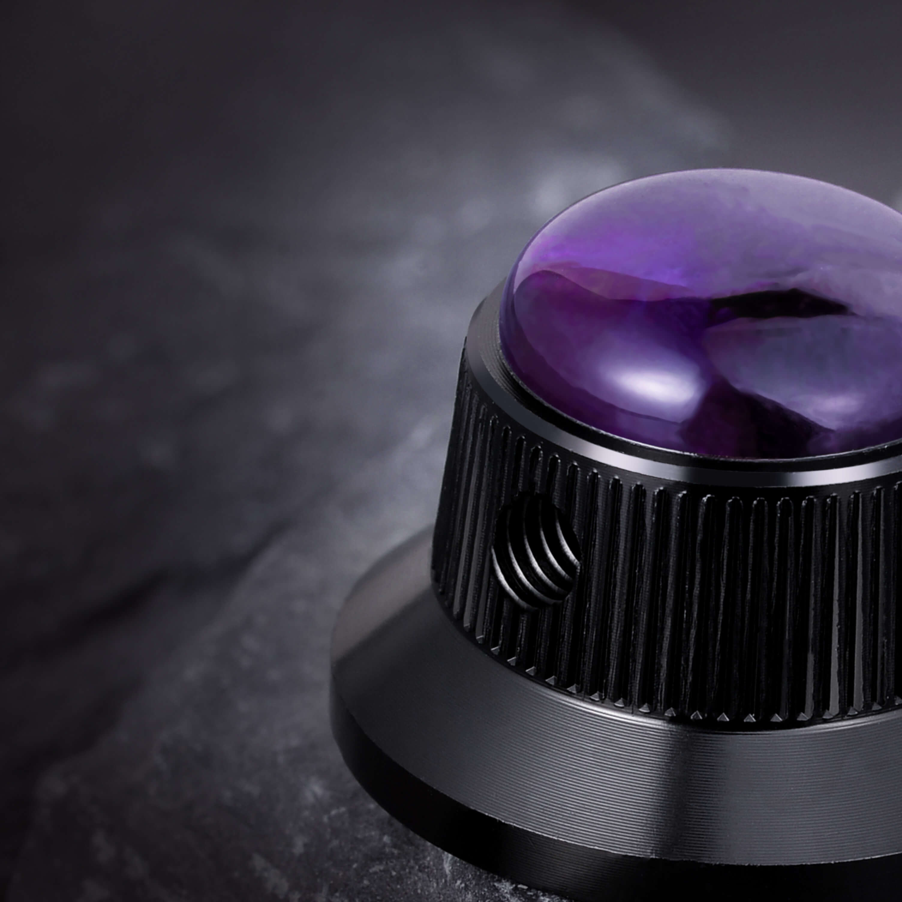 Opal Stone Surface Hat‑Type Metal Control Knobs Dia. 6mm for Electric Guitar & Bass | Guyker