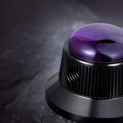 Opal Stone Surface Hat‑Type Metal Control Knobs Dia. 6mm for Electric Guitar & Bass | Guyker