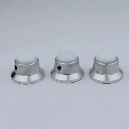 Opal Stone Surface Hat‑Type Metal Control Knobs Dia. 6mm for Electric Guitar & Bass | Guyker