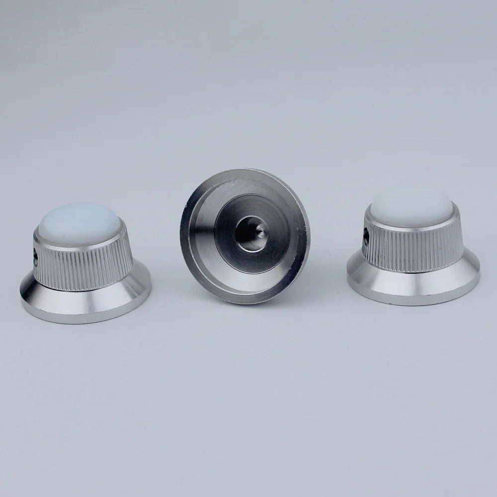 Opal Stone Surface Hat‑Type Metal Control Knobs Dia. 6mm for Electric Guitar & Bass | Guyker