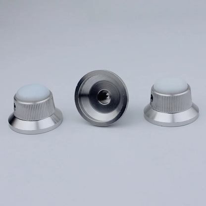 Opal Stone Surface Hat‑Type Metal Control Knobs Dia. 6mm for Electric Guitar & Bass | Guyker